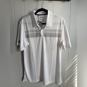 NWT Red Wings Embroidered LogoAdidas Climacool Golf Shirt. Size M.